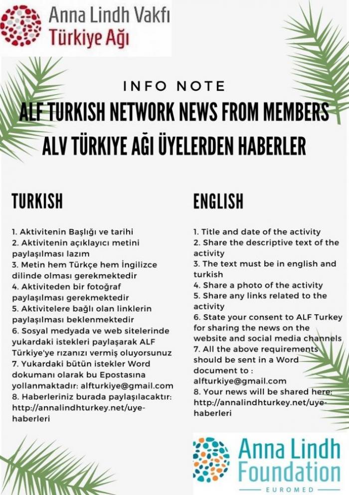 ALF Türkiye Üyelerine Bilgilendirme